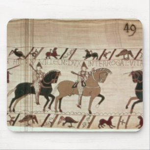 Mousepad Os cavaleiros do duque William chegam para fazer a