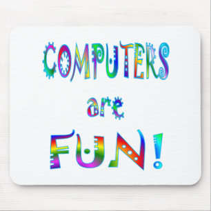 Mousepad Os computadores são divertimento