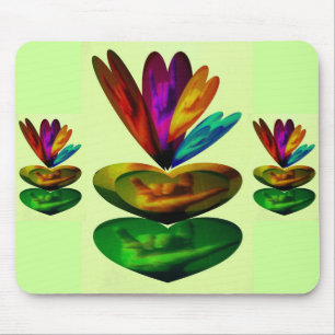 Mousepad Os corações falam eu te amo no ASL