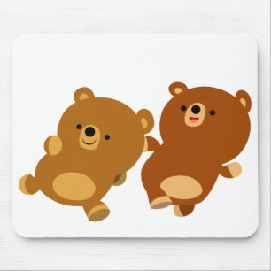 Mousepad Os desenhos animados facetos bonitos carregam