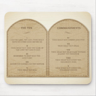 Mousepad Os Dez Mandamentos