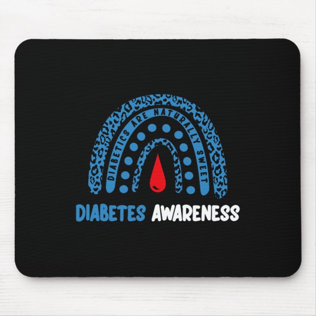 Mousepad Os diabéticos são naturalmente doces - consciência (Frente)