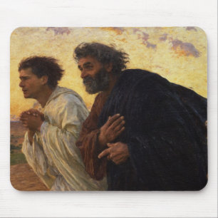Mousepad Os Discípulos Peter e John Running