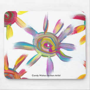 Mousepad Os doces molham o artista do autismo