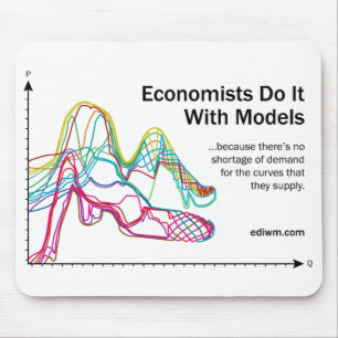 Mousepad Os economistas fazem-no com tapete do rato dos