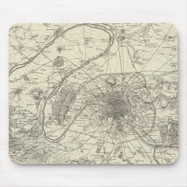 Mousepad Os Environs De Paris (Frente)