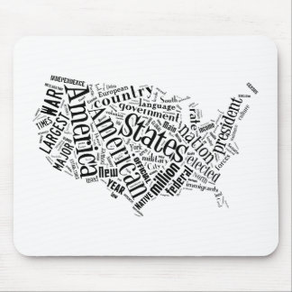 Mousepad Os Estados Unidos da América em Tagxedo