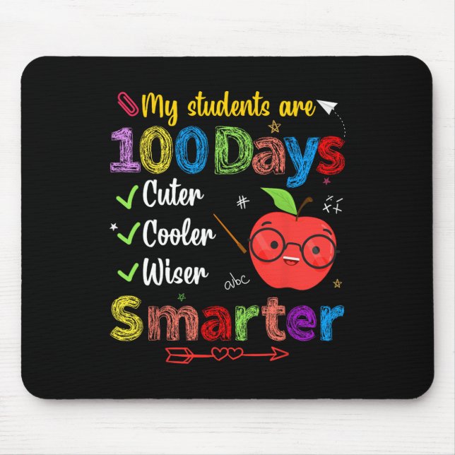 Mousepad Os Estudantes São 100 Dias Mais Inteligentes Que O (Frente)