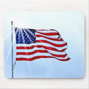 Mousepad Os EUA embandeiram no vento