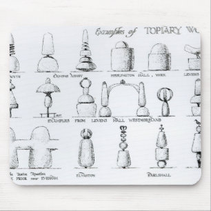 Mousepad Os exemplos do Topiary trabalham, 1902 (gravura)