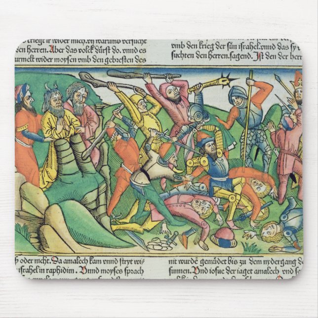 Mousepad Os êxodos 17 8-15 Aaron e Hur apoiam as mãos de (Frente)