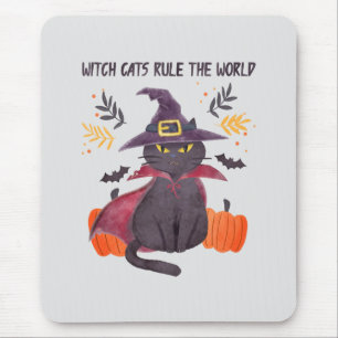 Mousepad Os Gatos de Bruxas Governam O Mundo