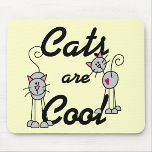 Mousepad Os gatos são camiseta legal e presentes