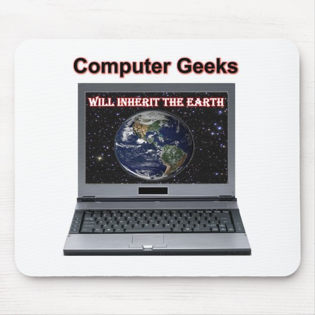 Mousepad os geeks do computador herdarão a terra (Frente)