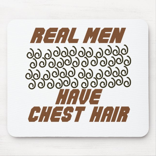 Mousepad Os homens reais têm o cabelo da caixa! (Frente)