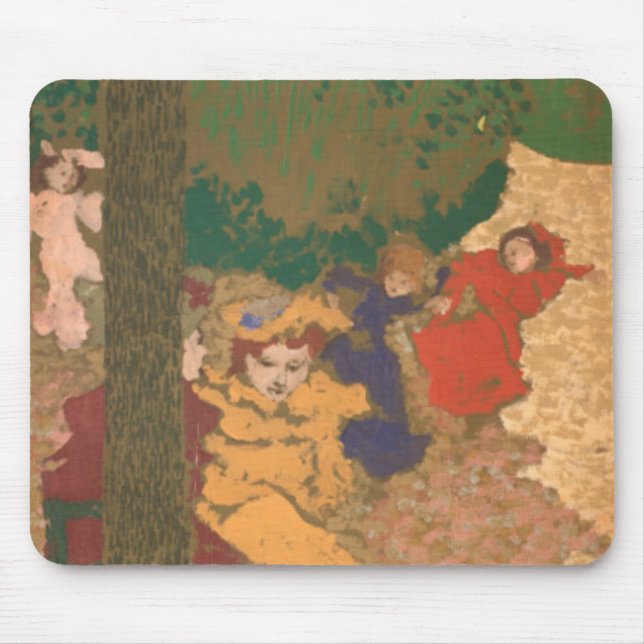 Mousepad Os jardins públicos: Jogo das raparigas (Frente)