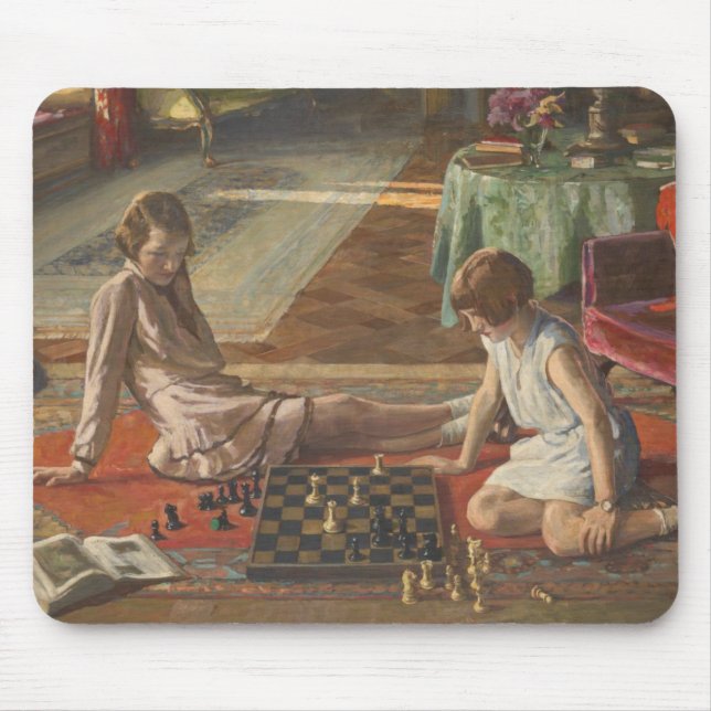 Mousepad Os Jogadores de Xadrez (por John Lavery) (Frente)