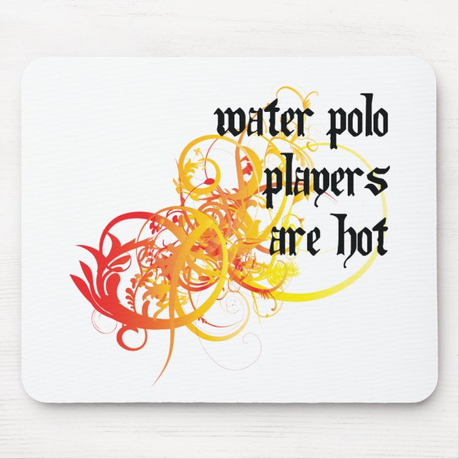 Mousepad Os jogadores do pólo aquático estão quentes (Frente)