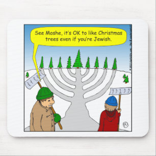 Mousepad os judeus x04 gostam de desenhos animados do Natal