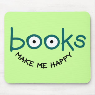 Mousepad Os livros fazem-me feliz