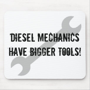 Mousepad Os mecânicos diesel têm umas ferramentas mais