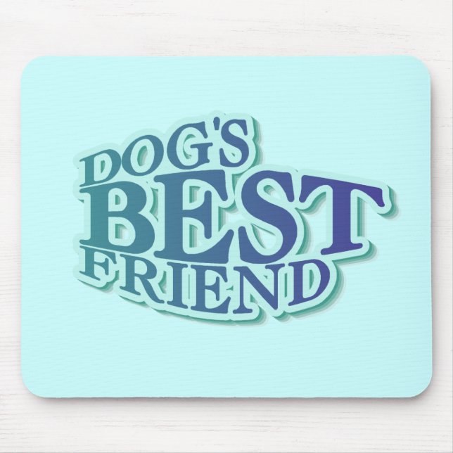 Mousepad Os melhores Camisetas e presentes do cachorro (Frente)