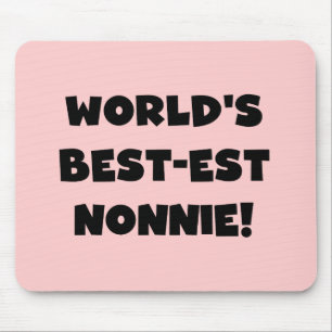 Mousepad Os melhores presentes nonnie do mundo em texto neg