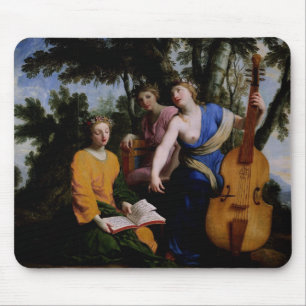 Mousepad Os musas Melpomene, Erato e Polymnia, 1652-55