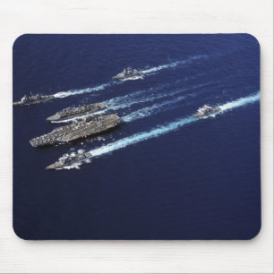Mousepad Os navios do grupo da greve do portador de Abraham