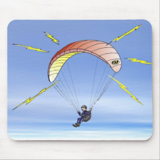 Mousepad Os Paragliders do motivo real permanecem acima: