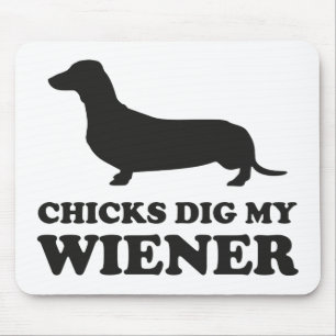 Mousepad Os pintinhos escavam meu Wiener