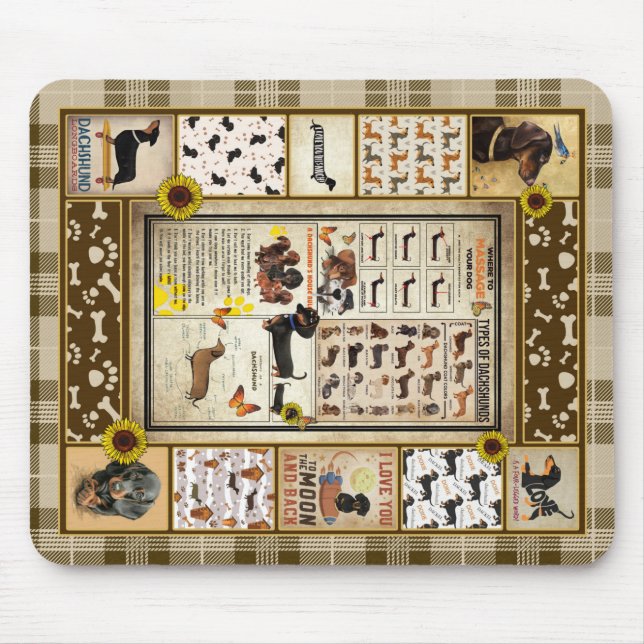 Mousepad Os Presentes Para Os Pássaros De Cachorro (Frente)