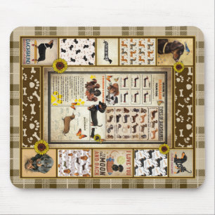 Mousepad Os Presentes Para Os Pássaros De Cães Dachshund