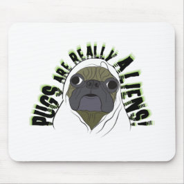 Mousepad os pugs SÃO REALMENTE ALIENS