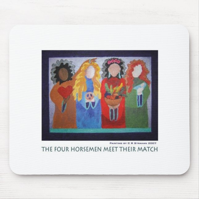 Mousepad Os quatro cavaleiro encontram seu fósforo (Frente)