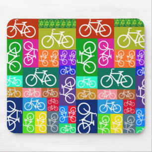 Mousepad Os retalhos Bicycles a arte