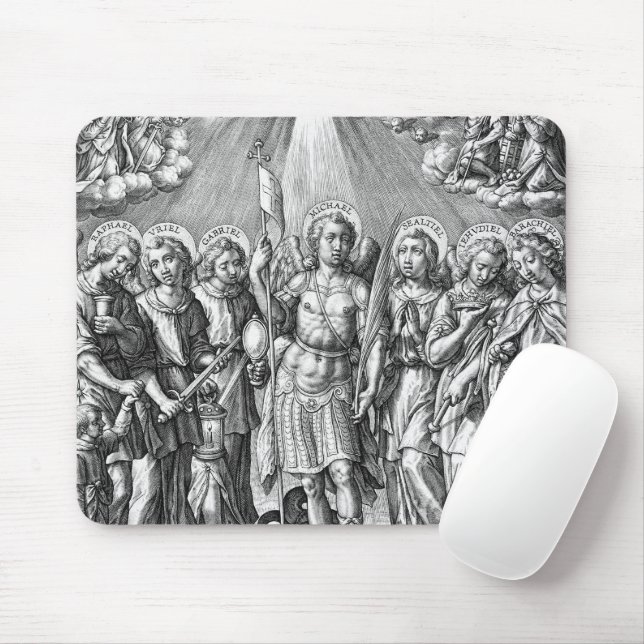 Mousepad Os Sete Arcanjos (M 034; Engrenagem) (Com mouse)
