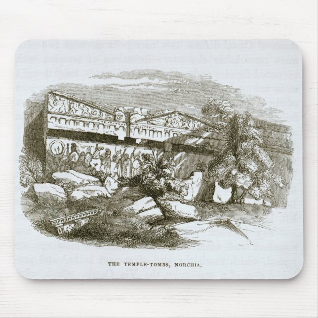 Mousepad Os Templo-Túmulos em Norchia (Frente)