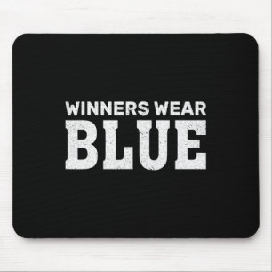 Mousepad Os Vencedores Usam Camiseta Azul Competição de Jog
