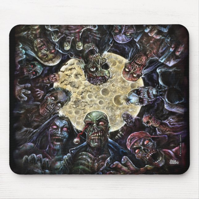 Mousepad Os zombis atacam (a horda do zombi) (Frente)