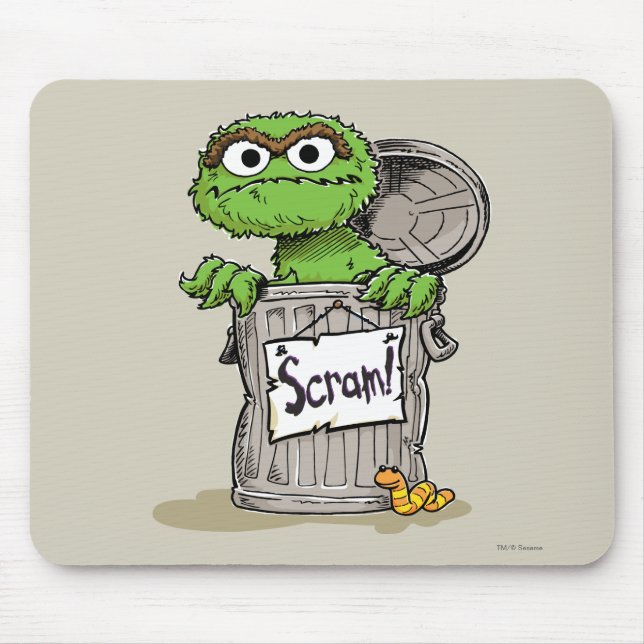 Mousepad Oscar, o Grouch Scram (Frente)