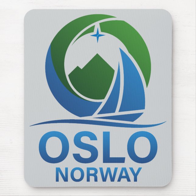 Mousepad Oslo Noruega Europa (Frente)