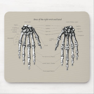 Mousepad Ossos da mão humana