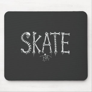 Mousepad Ossos de skate esqueleto