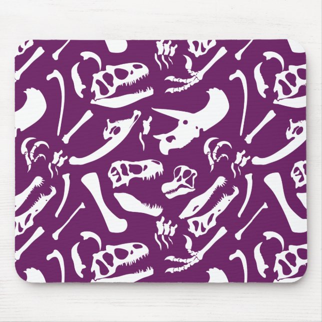 Mousepad Ossos do Dinossauro (Roxo) (Frente)