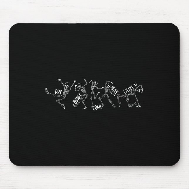 Mousepad Ossos Secos Vêm Vivos Ezekiel 37 Skeleton de Hallo (Frente)
