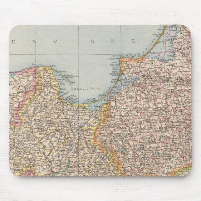 Mousepad Ost u Westpreussen, Prússia Oriental e Ocidental (Frente)