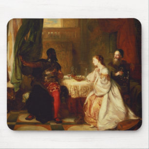 Mousepad Othello que relaciona suas aventuras a Desdemona