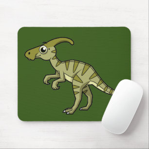 Mousepad Ótima Ilustração De Um Dinossauro Parasaurolofico.