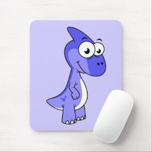 Mousepad Ótima Ilustração De Um Dinossauro Parasaurolofico.